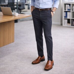 Giorgio V Men’s Italian Leather Loafers Size 12 Almond Brown Dress Shoes Slip-On